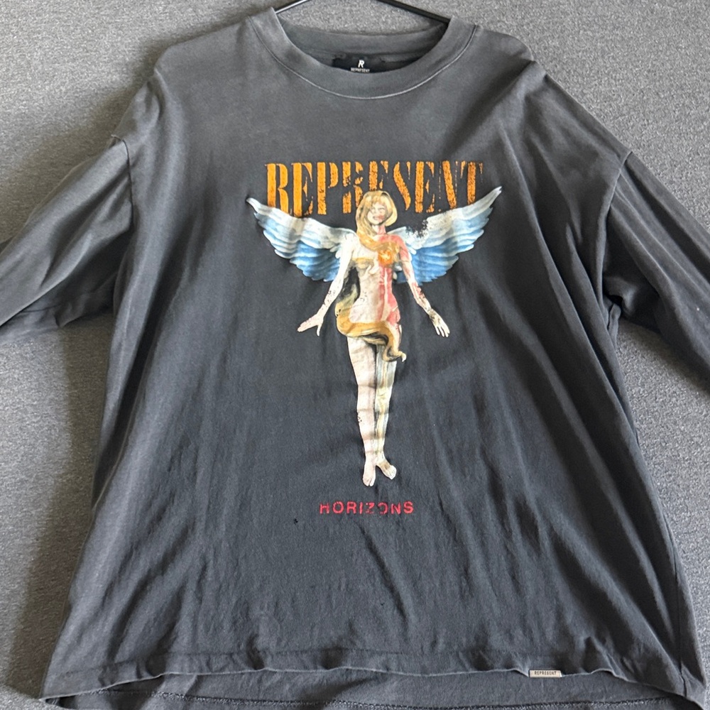 Represent Long Sleeve Tee - Gray